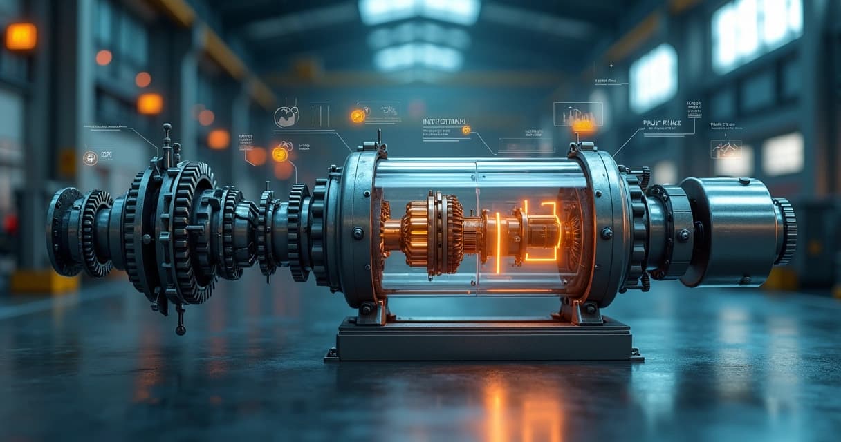 Conceito de máquina de vendas industriais com engrenagens ligadas a um pipeline de oportunidades